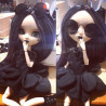 Lunette de vue armature dorée taille pullip et assimilés