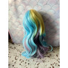 Wig Pullip avec frange multicolor