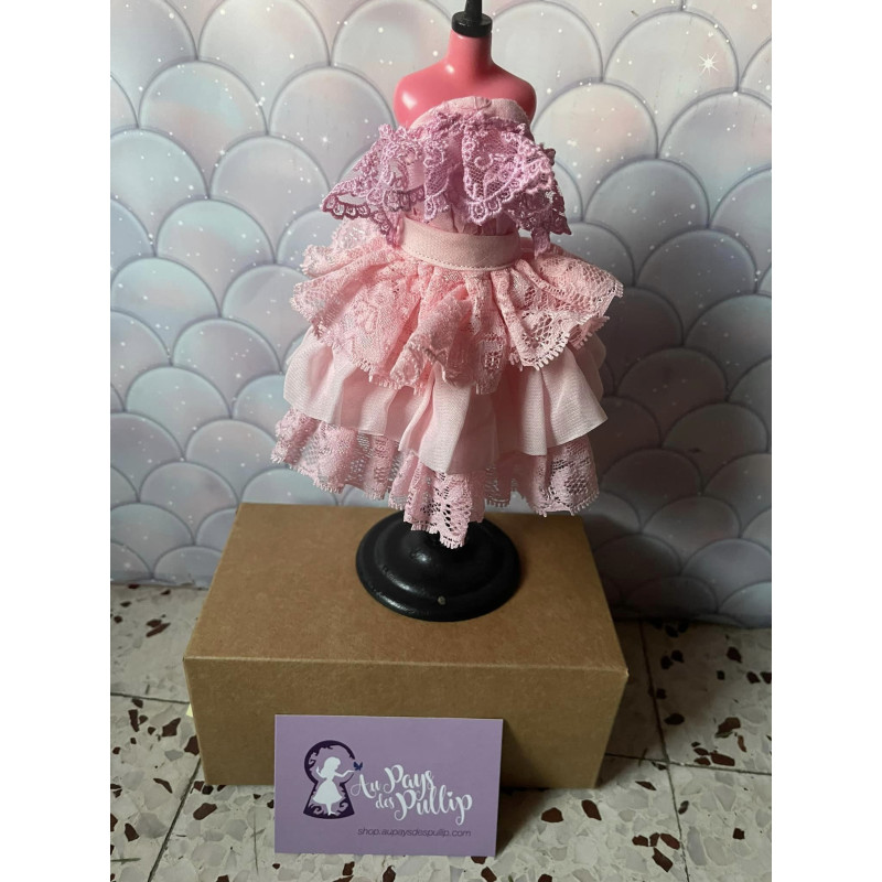Robe de bal de mercredi Adams revisité Rose version courte