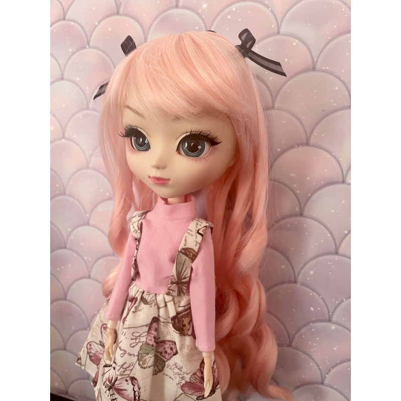 Wig Leeke PeachPink petit noeud