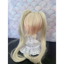 art Wig a couette amovible Leeke blonde et rose