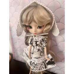 Ensemble Robe + Bonnet Lapin Jack Skeleton