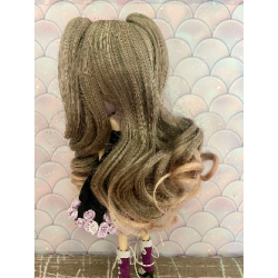 MIX wig a couette amovible Leeke RoyalGray et PinkCocktail
