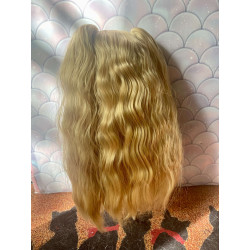 Wig Leeke a couette amovible ondulé Goldenrod