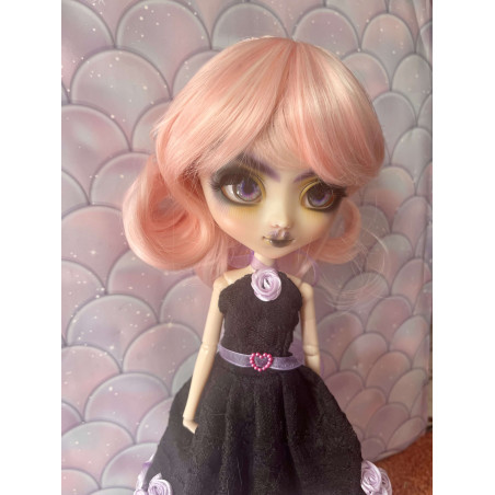 Wig Leeke PeachPink courte bouclé