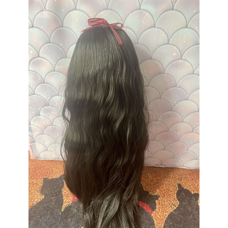 Wig Leeke NaturalBlack ondulé