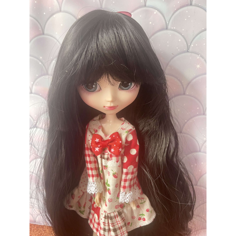 Wig Leeke NaturalBlack ondulé