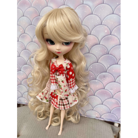 Wig Leeke EveCream queue de cheval bouclé