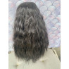 Wig Leeke NaturalBlack ondulé sans frange