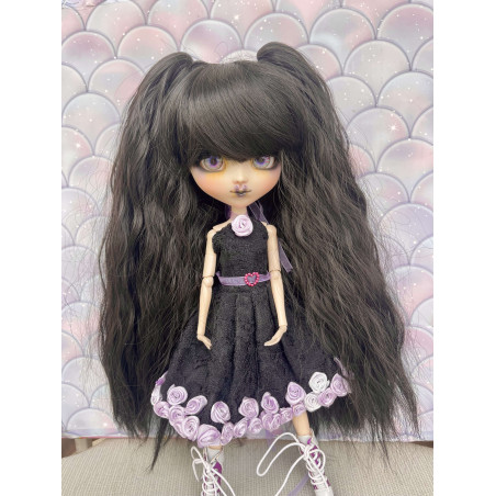 Wig Leeke a couette amovible ondulé NaturalBlack