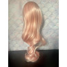 Wig Leeke PeachPink longue sans frange