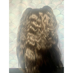Wig Leeke a couette amovible ondulé ChocoBrown