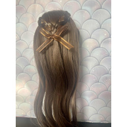 Wig Leeke ChocoBrown longue  à frange