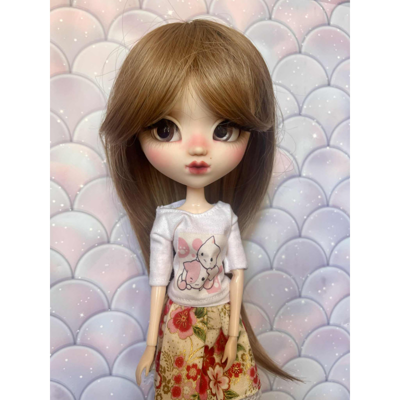 Wig Leeke BabyBrown mi-longue lisse