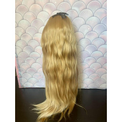 Wig Leeke SandyBrown ondulé petit noeud