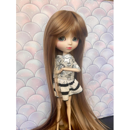 Wig Leeke BabyBrown longue lisse