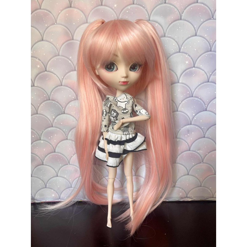 Wig Leeke a couette amovible PeachPink