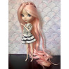 Wig Leeke PeachPink extra longue sans frange