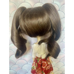 Wig Leeke a couette amovible courte ChocoBrown