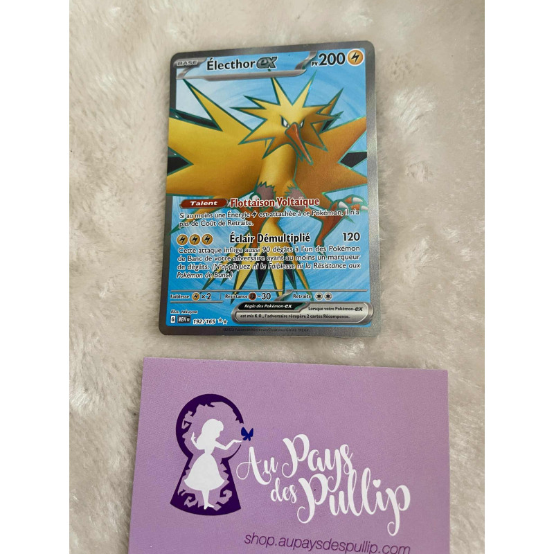 Carte Pokemon : Electhor EX MEW 192/165