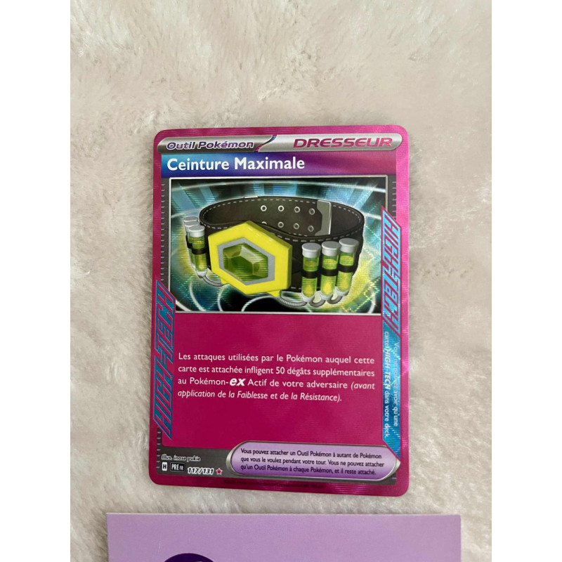 Carte Pokemon : ceinture maximale PRE 117/131