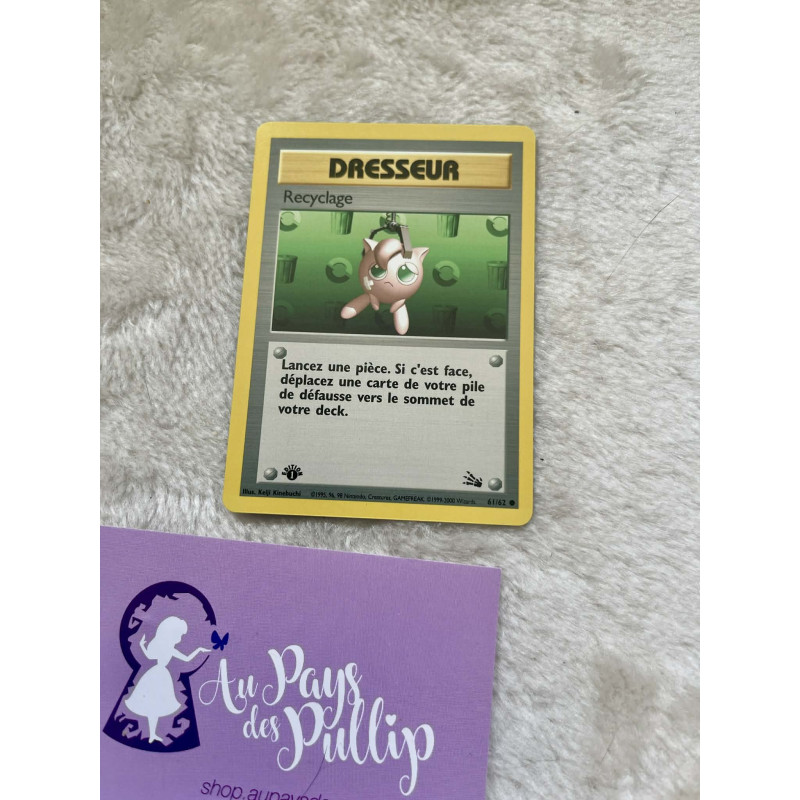 Carte Pokémon Recyclage 61/62 - Fossile Edition 1