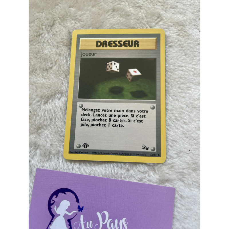 Carte Pokémon Joueur 60/62 - Fossile Edition 1