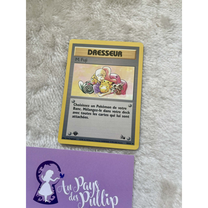 Carte Pokémon M. Fuji 58/62 - Fossile Edition 1