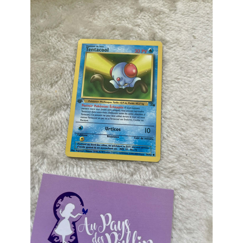 Carte Pokémon Tentacool 56/62 - Fossile Edition 1