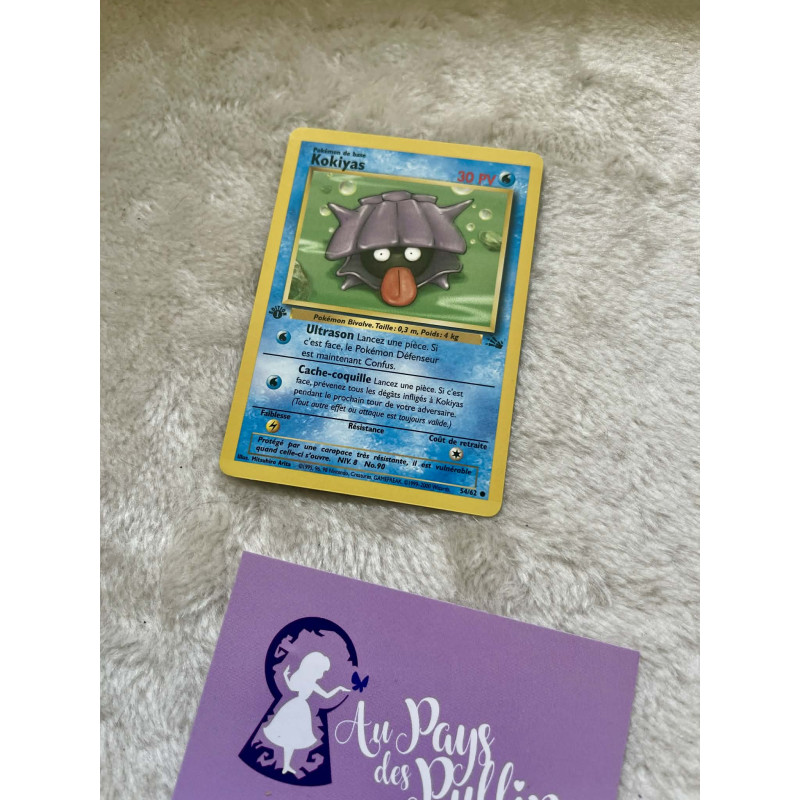 Carte Pokémon Kokiyas 54/62 - Fossile Edition 1