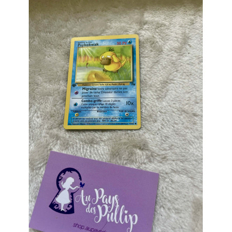 Carte Pokémon Psykokwak 53/62 - Fossile Edition 1
