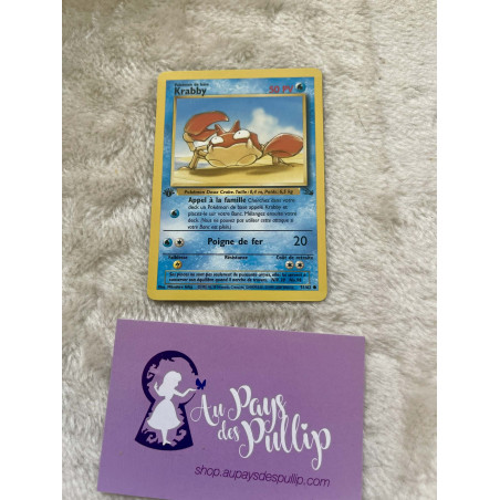 Carte Pokémon Krabby 51/62 - Fossile Edition 1
