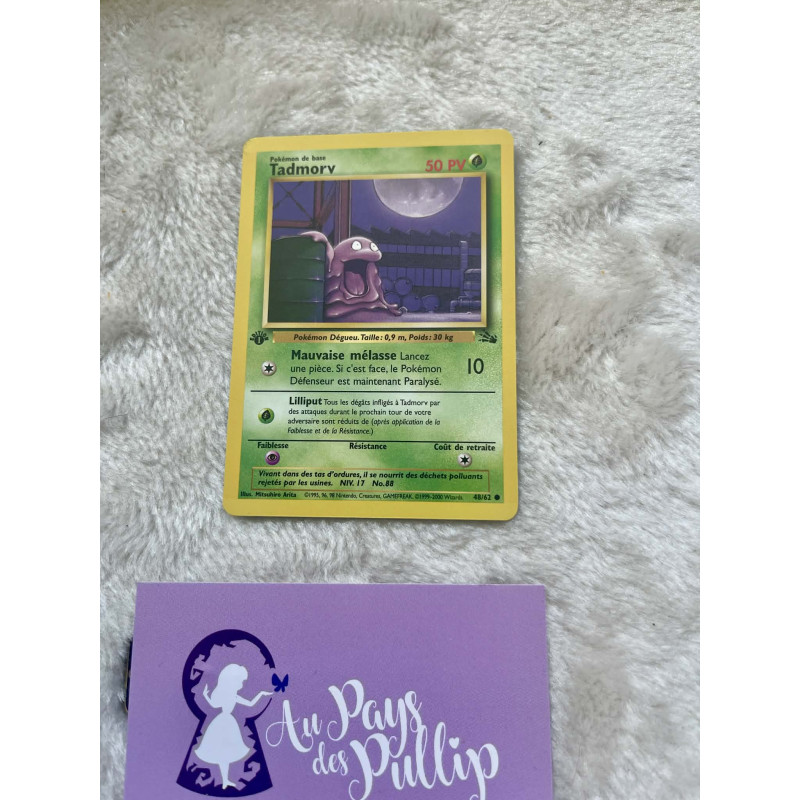 Carte Pokémon Tadmorv 48/62 - Fossile Edition 1