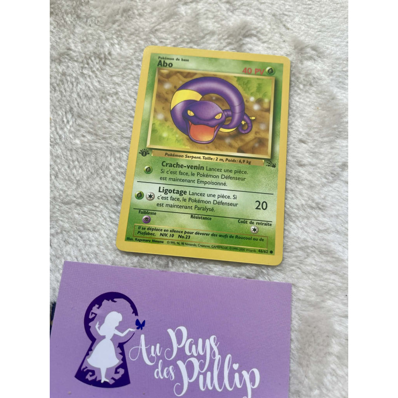 Carte Pokémon Abo 46/62 - Fossile Edition 1