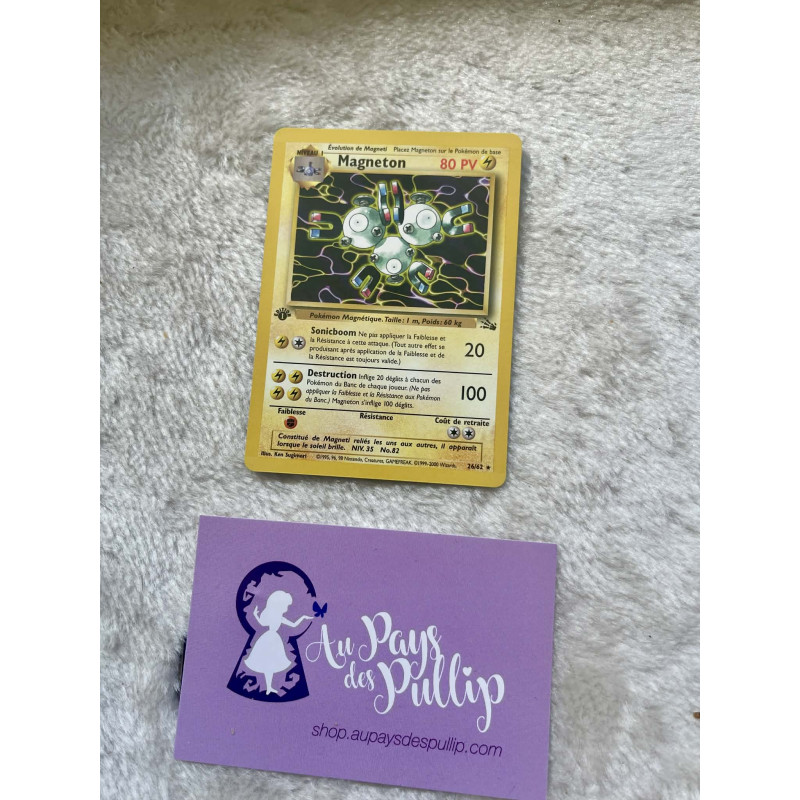 Carte Pokémon Magneton 26/62 - Fossile Edition 1