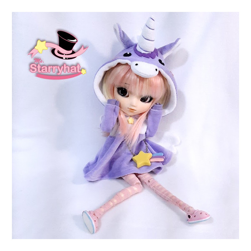Robe kigurumi Licorne violet