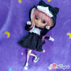 Robe kigurumi tuxedo cat
