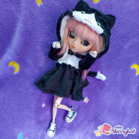 Robe kigurumi tuxedo cat
