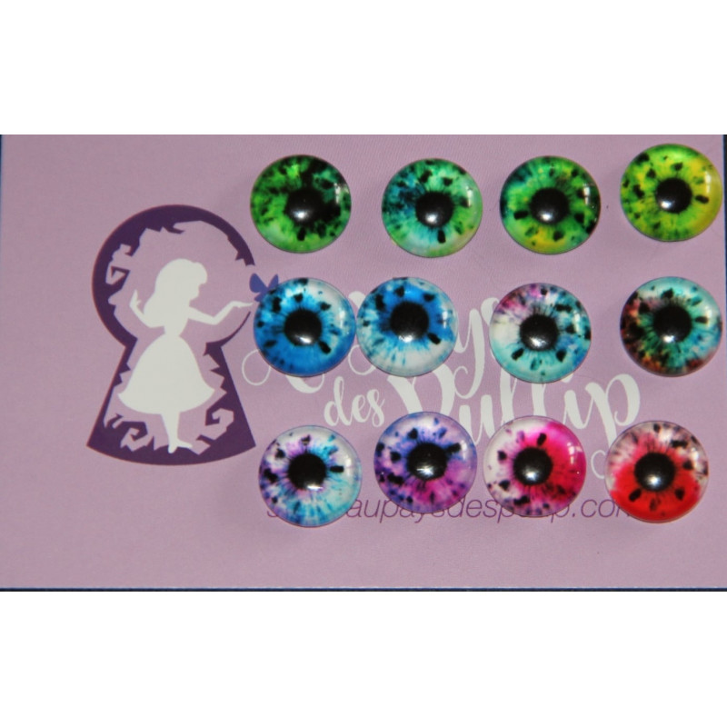 Eyechips pullip 12mm collection galaxy eyes Galaxy : vert