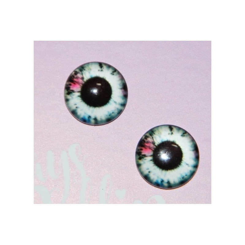 Eyechips pullip 12mm collection Shadow eyes shadow : blanc et orange