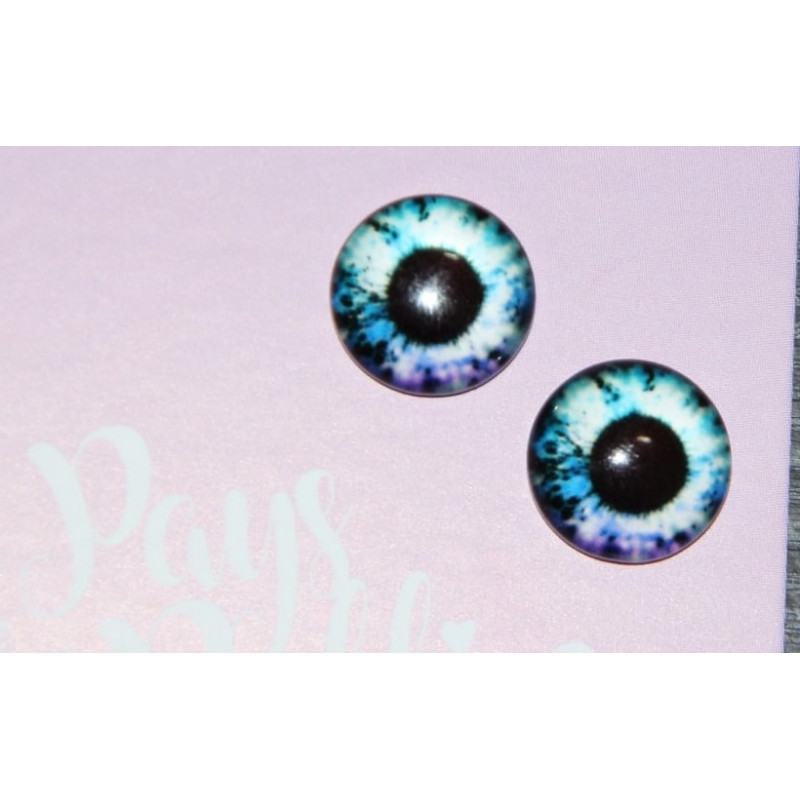 Eyechips pullip 12mm collection Shadow eyes shadow : rose et bleu